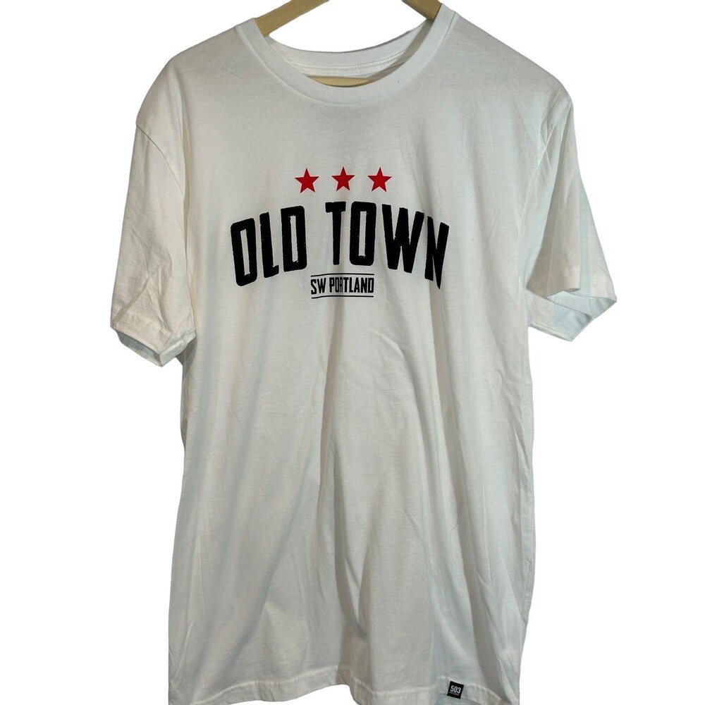 Portland Oregon Men's Old Town Graphic T Shirt - NWOT - Size Large